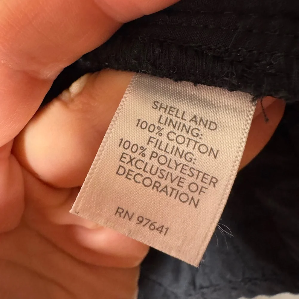 Pure Jill x J.Jill Seersucker Quilted Barn Coat Jacket XL